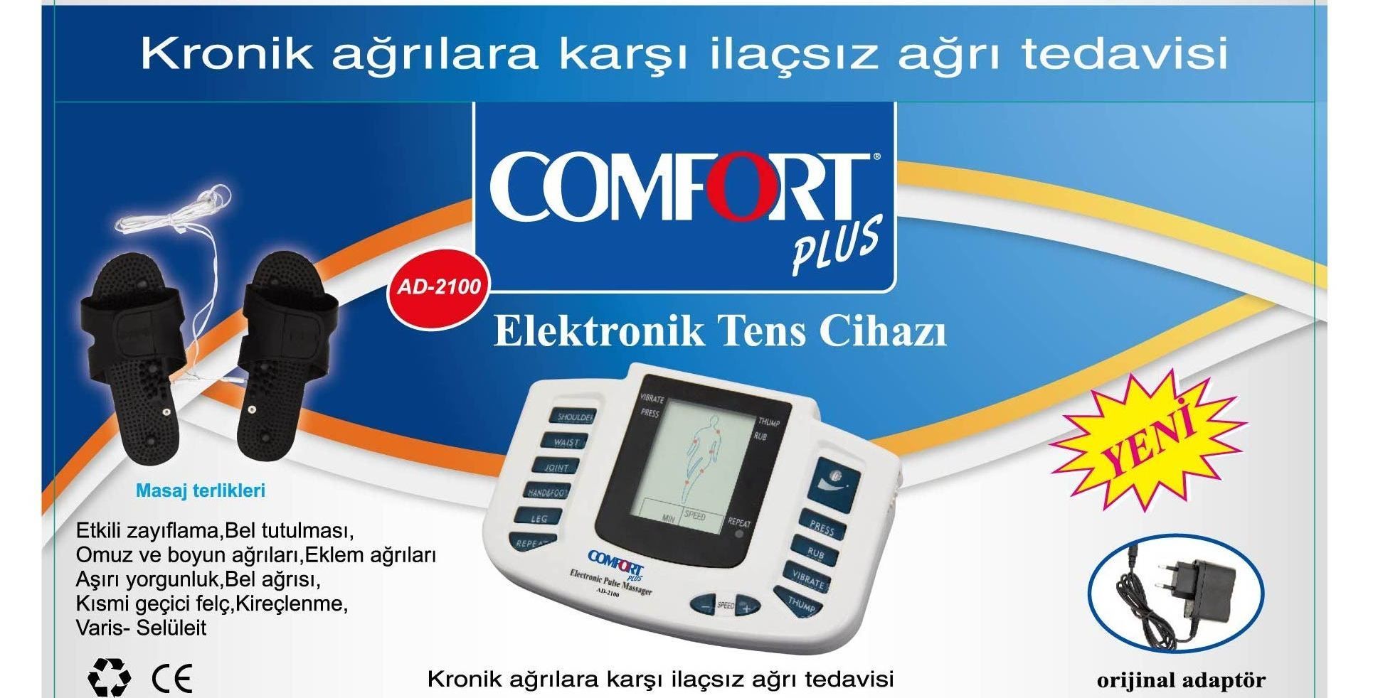 Comfort Plus AD-2100 Tens Cihazý Fizik Tedavi Cihazý