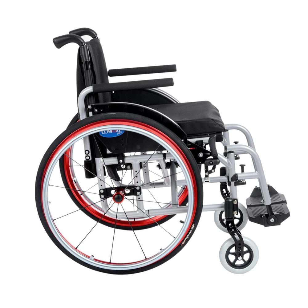 Comfort Plus DM-315 Active 38 cm Hafif Manuel Alüminyum Tekerlekli Sandalye