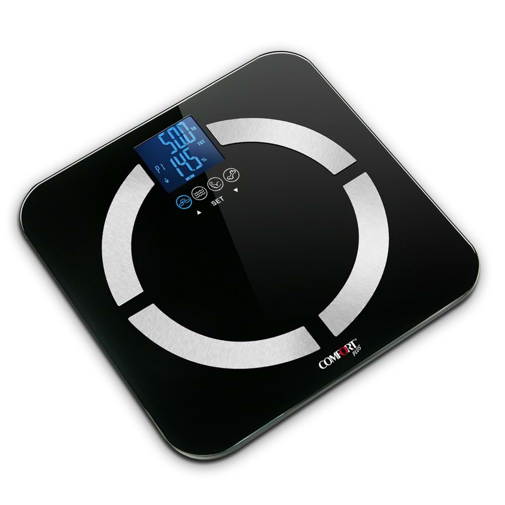 Comfort Plus GBF-835A2 Vücut Analiz Baskülü (BMI,Kemik,Yağ,Su,Kas) Ölçme Özelliği