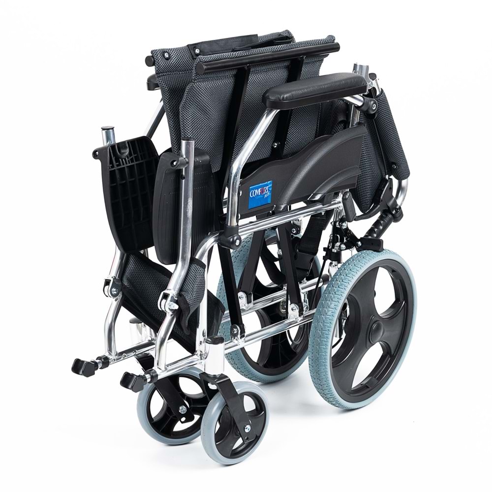 Comfort Plus KY863LABJ-A12 Füme Alüminyum Transfer Özellikli Tekerlekli Sandalye