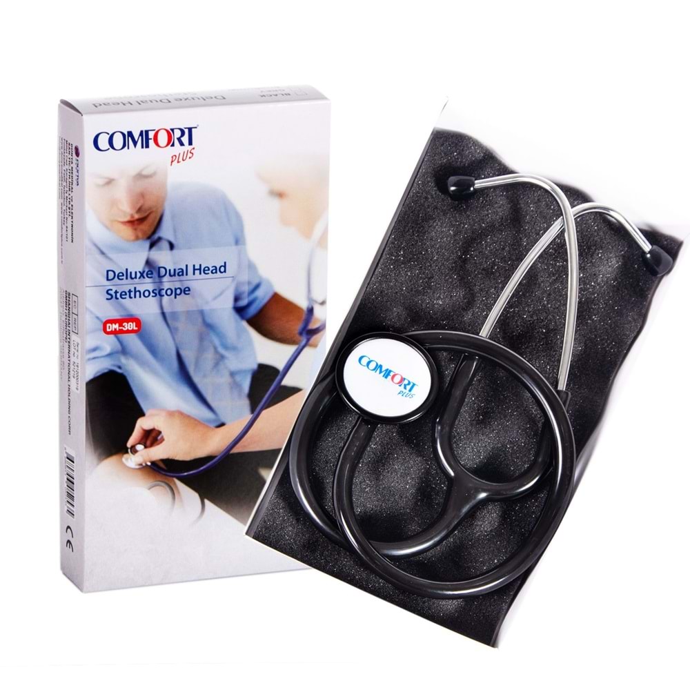 Comfort Plus DM-30L Çift Taraflı Siyah Steteskop