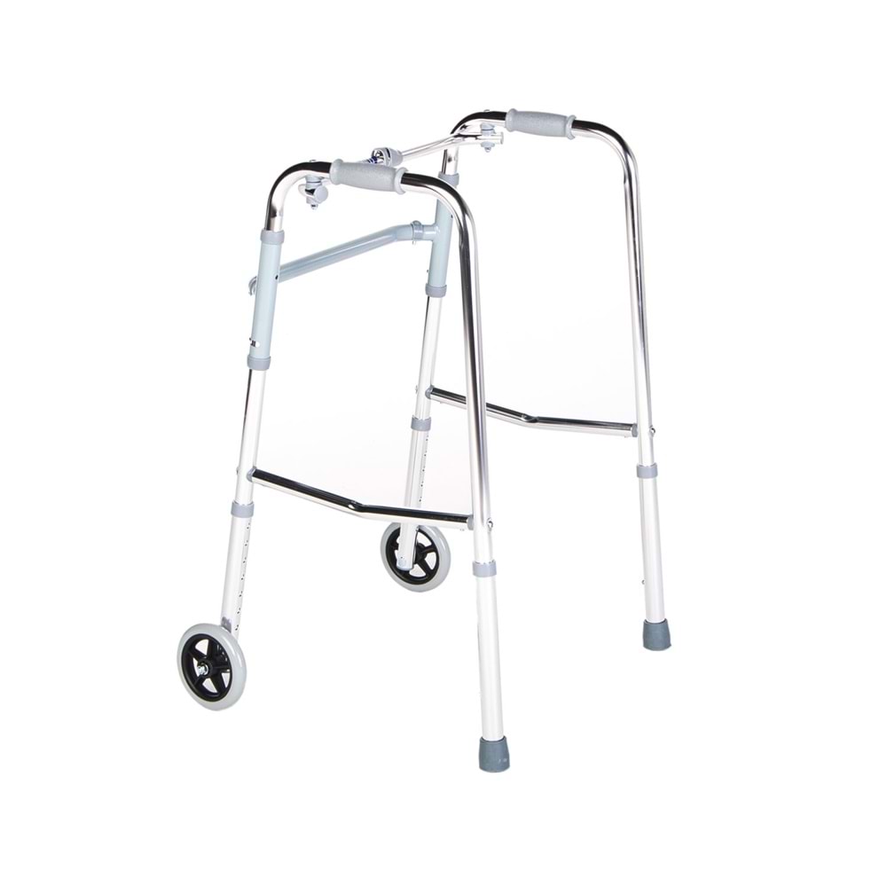 Comfort Plus KY912L Tekerlekli Alüminyum Walker Yürüteç
