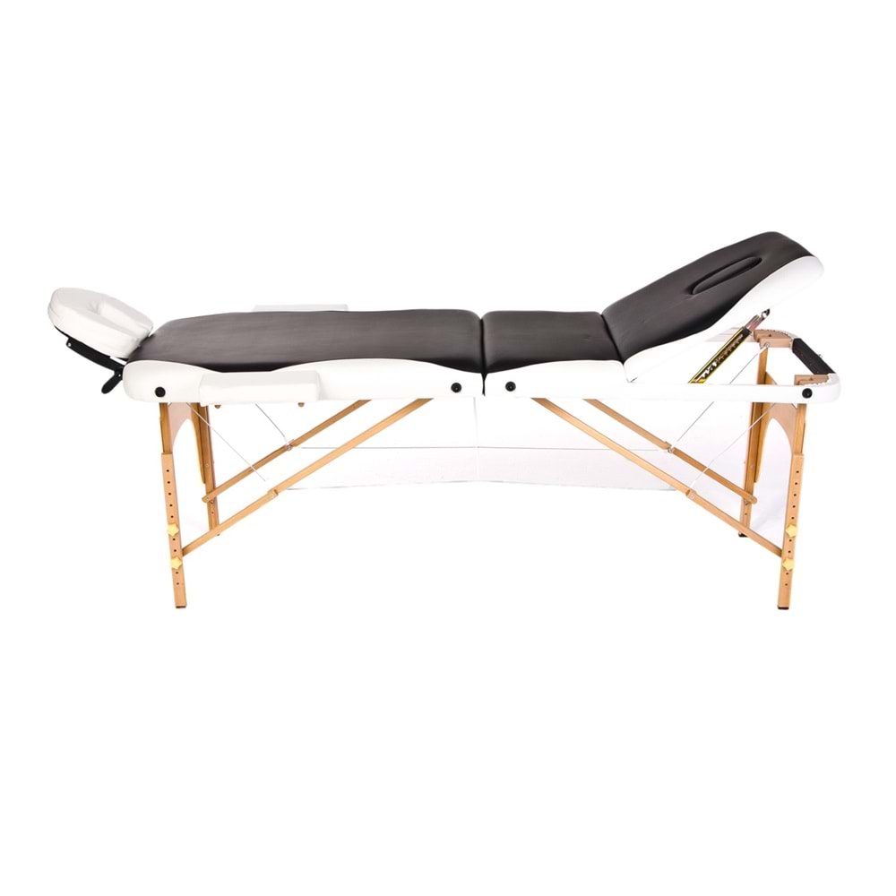 Comfort Plus GM-305 Ahşap Masaj Masası Siyah Beyaz