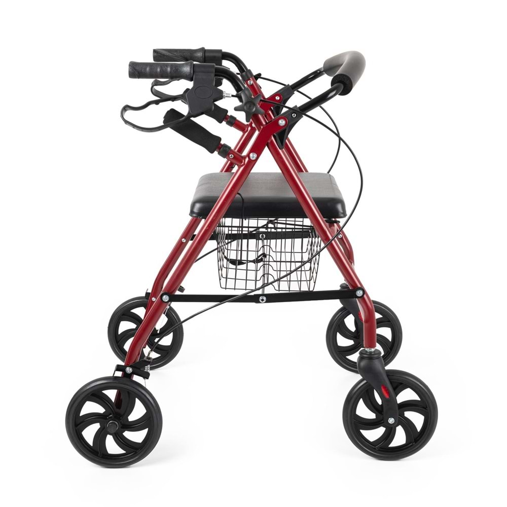 Comfort Plus DM-9144 Rolatör Yürüteç Kırmızı