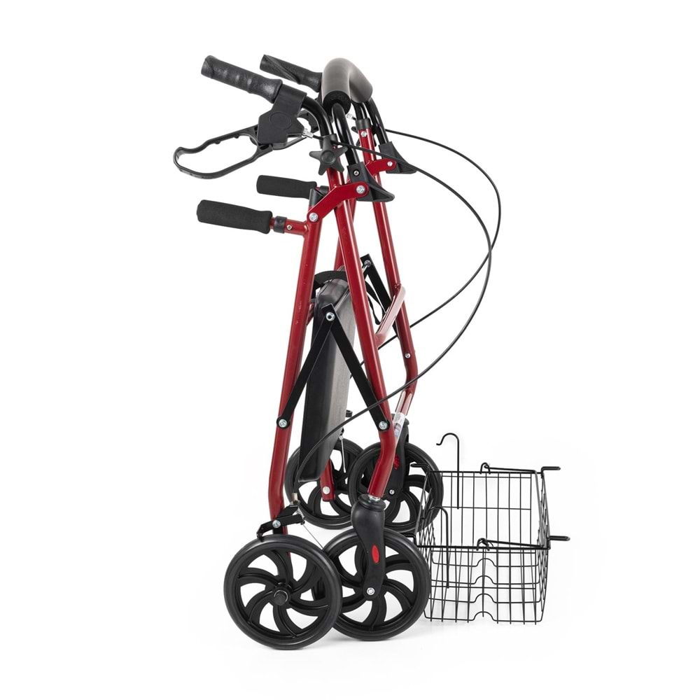 Comfort Plus DM-9144 Rolatör Yürüteç Kırmızı