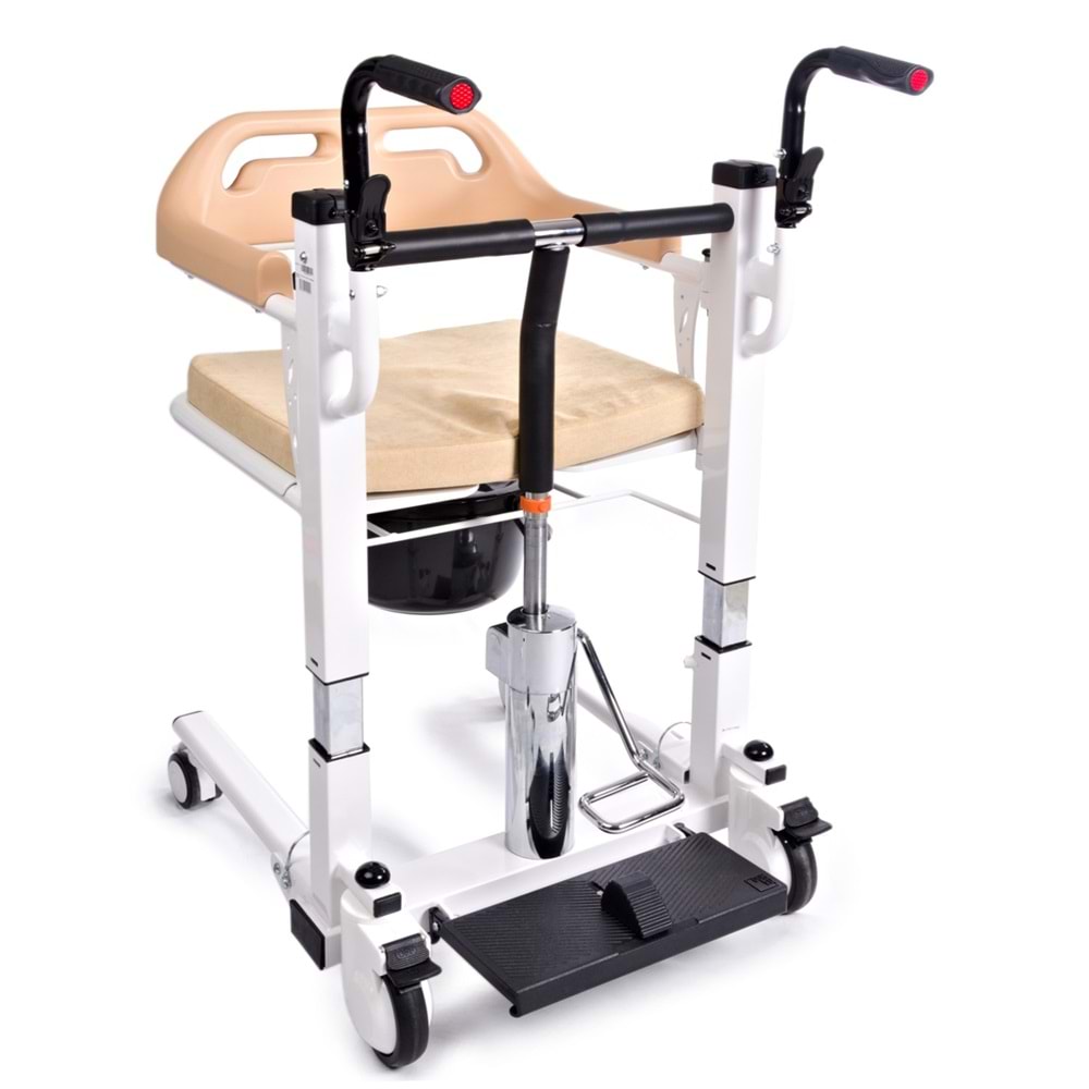 Comfort Plus Dm-160 Tuvaletli Tekerlekli Ayak Pedallı Manuel Sandalye