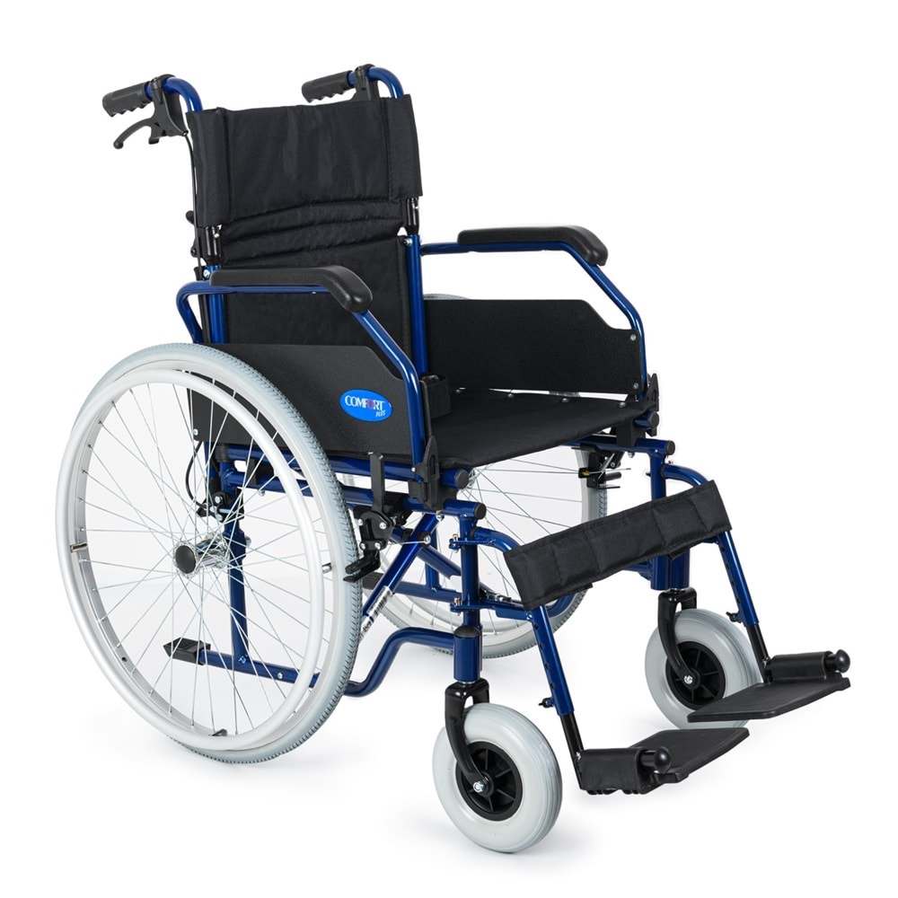 Comfort Plus DM-321 45cm Lacivert Alüminyum Özellikli Tekerlekli Sandalye