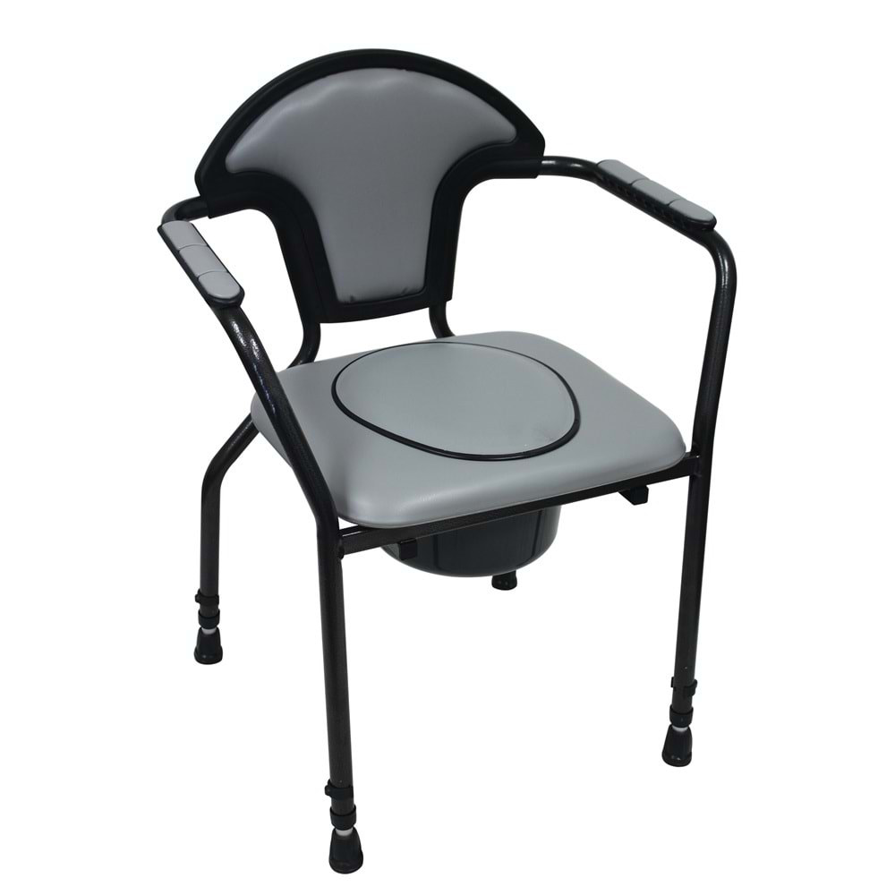 Herdegen 30102 Open Klozetli Sandalye Boy Ayarlı Gri