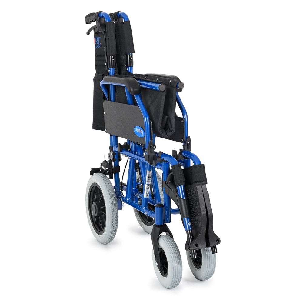 Comfort Plus DM-337 45 cm Lacivert Alüminyum Özellikli Transfer Tekerlekli Sandalye