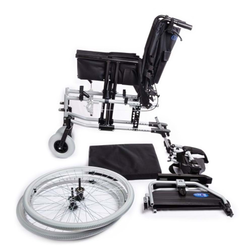 Comfort Plus Dm-Strong New 45 cm Hafif Alüminyum Manuel Tekerlekli Sandalye