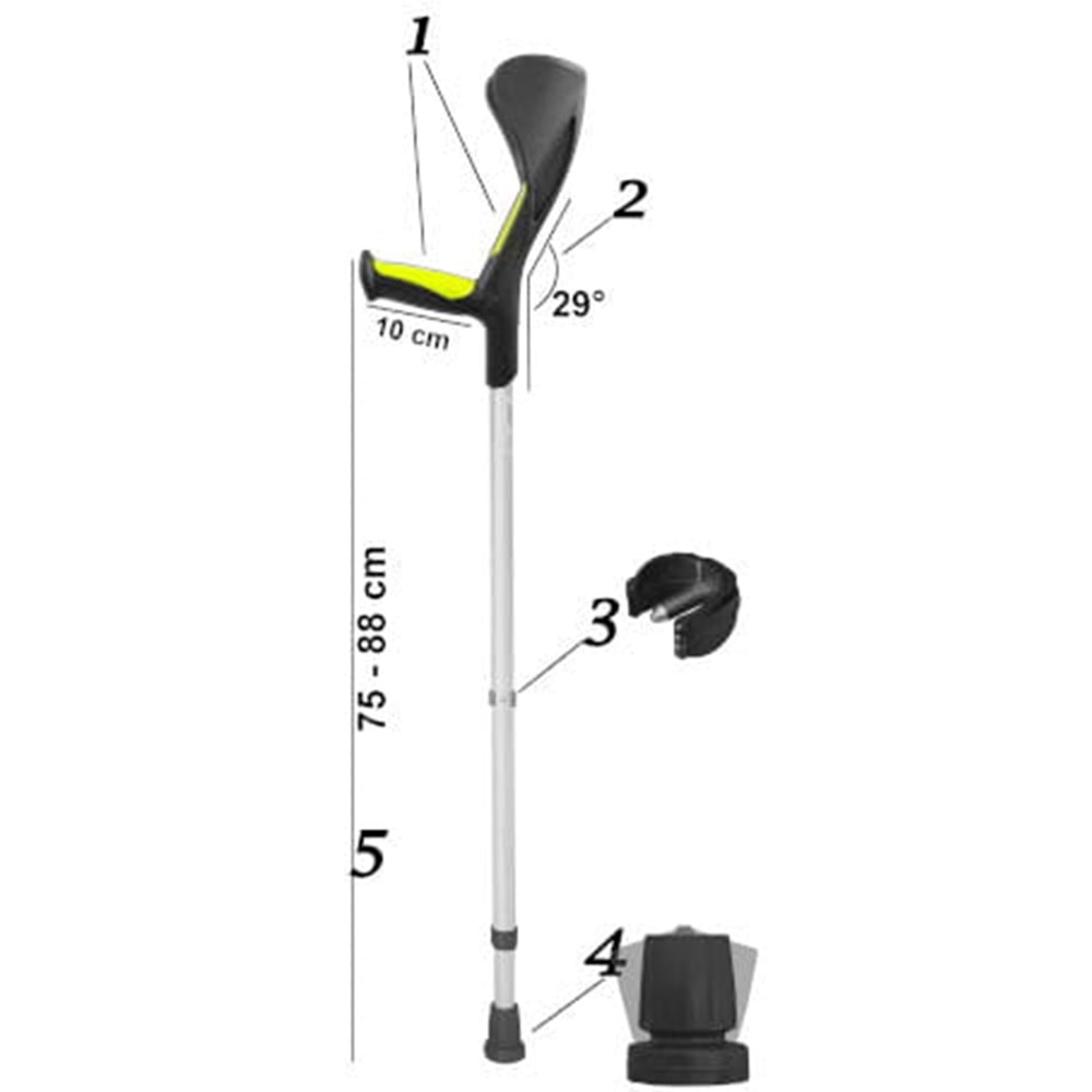 Herdegen Advance 200918 Anis Yeşil Kanadyen / Koltuk Değneği