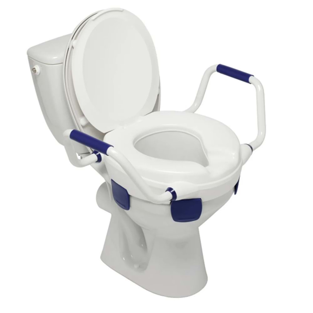 Herdegen 500421 Clipper V Kapaklı Yan Kulplu Klozet Yükseltici