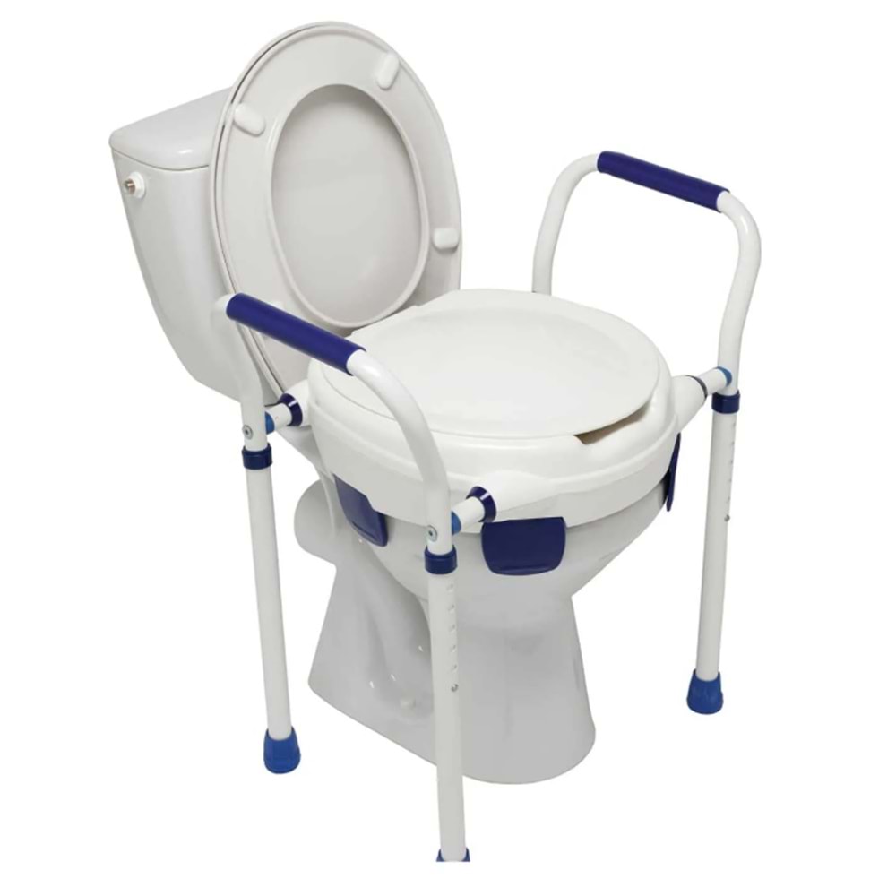 Herdegen 500431 Clipper VII Yükseklik Ayarlı Kapaklı Klozet Yükseltici