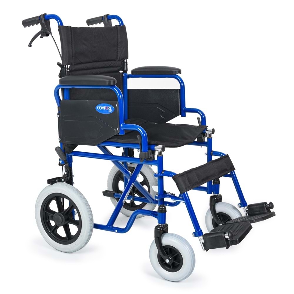 Comfort Plus DM-327 45cm Lacivert Özellikli Transfer Tekerlekli Sandalyesi