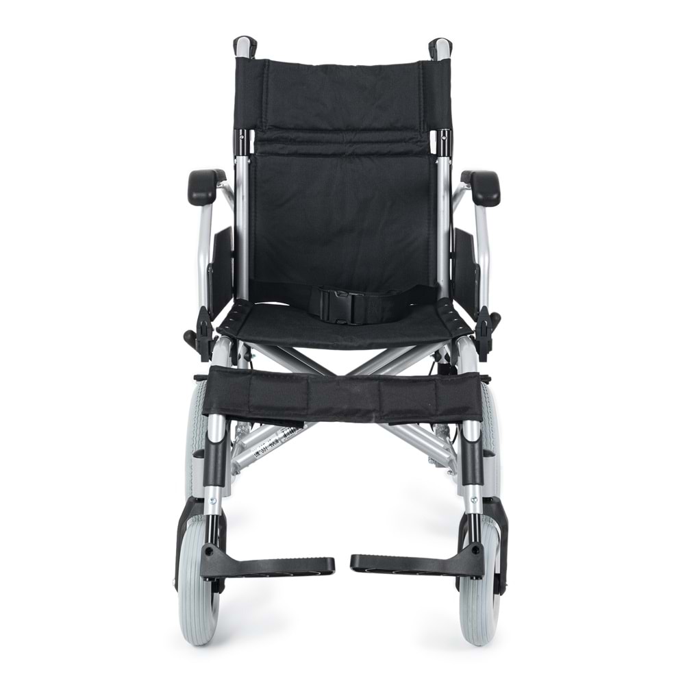 Comfort Plus DM-337 40 cm Gri Alüminyum Özellikli Transfer Tekerlekli Sandalye
