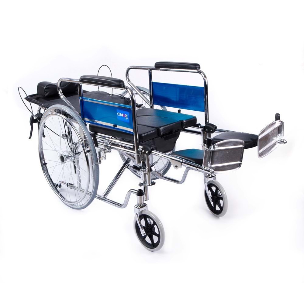 Comfort Plus DY02608GC Sırtı Yatar Ayak Kalkar Tuvalet Özellikli Tekerlekli Sandalye