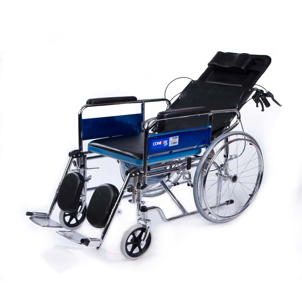 Comfort Plus DY02609GC Sırtı Yatar Ayak Kalkar Tuvalet Özellikli Tekerlekli Sandalye