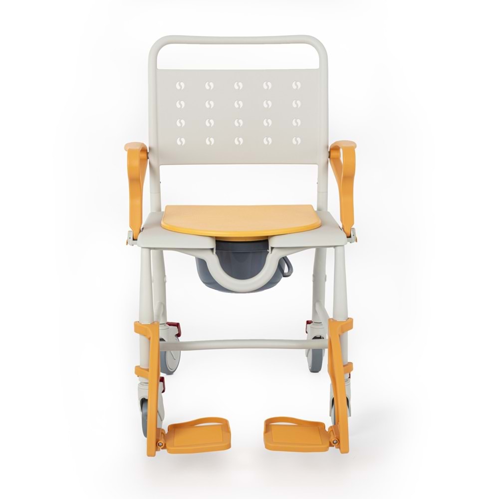 Comfort Plus DM-8088A Küçük 4 Teker Sandalye (PEDLİ) Turuncu