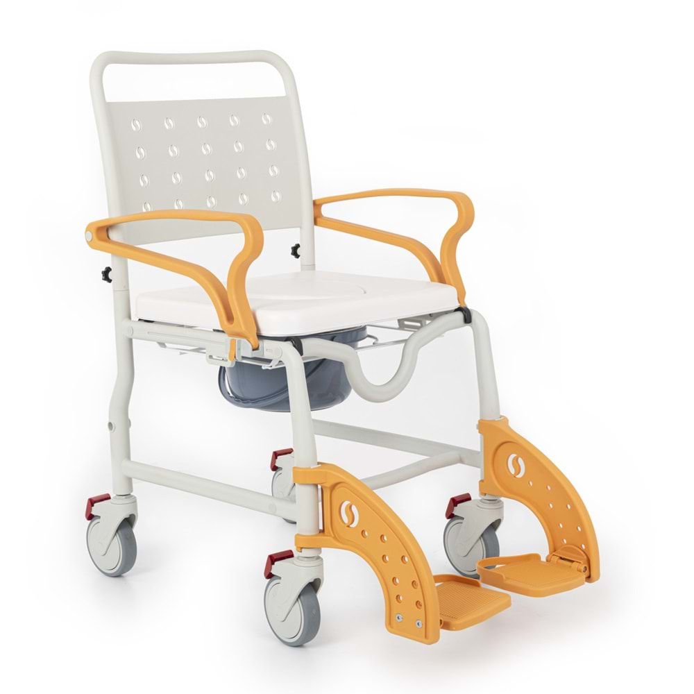 Comfort Plus DM-8088C Küçük 4 Teker Sandalye (SOFT) Turuncu