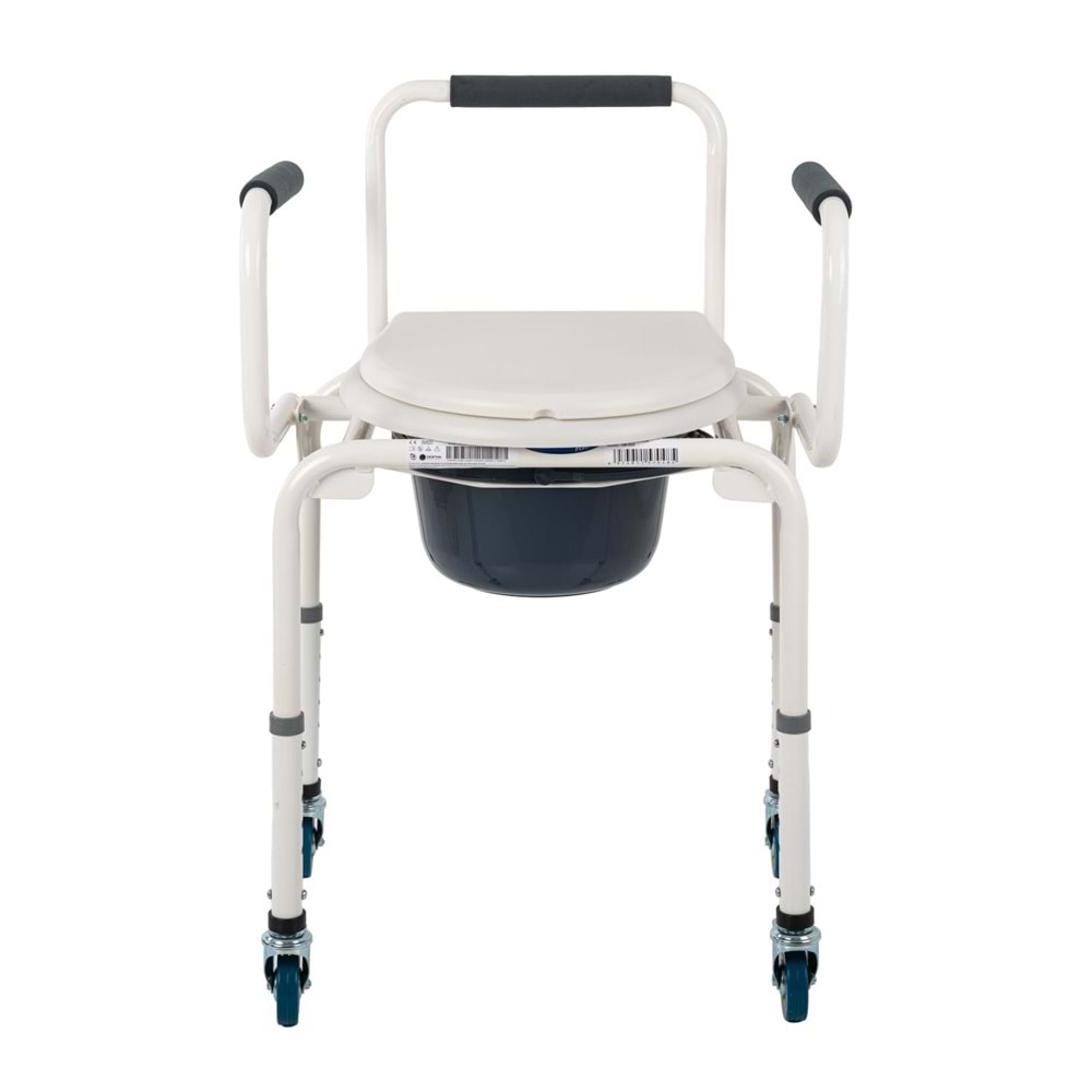 Comfort Plus DM-3520 Tuvalet Özellikle Tekerlekli Kovalı Komot Sandalyesi
