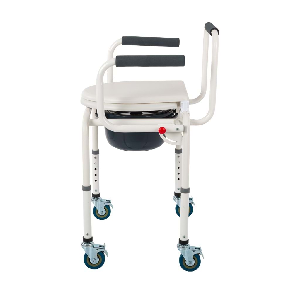 Comfort Plus DM-3520 Tuvalet Özellikle Tekerlekli Kovalı Komot Sandalyesi