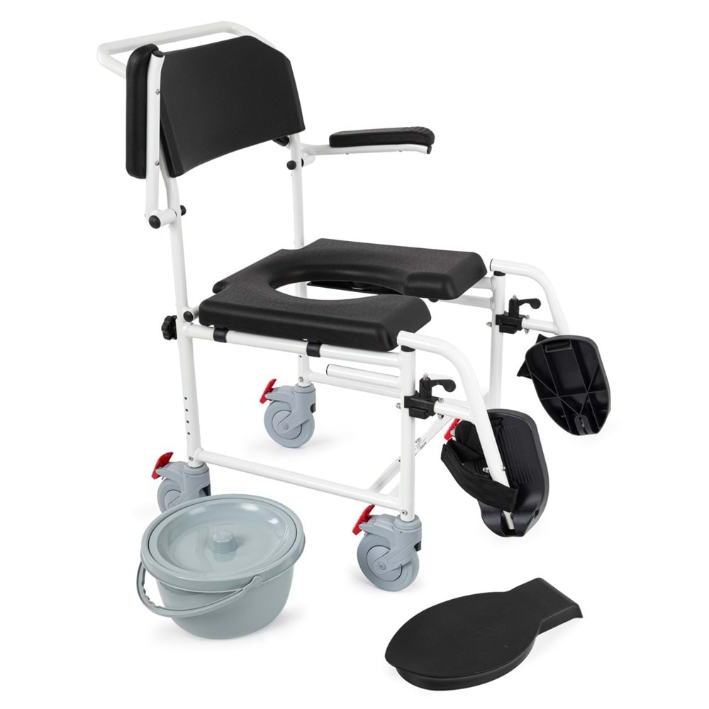 Comfort Plus Easy Shower (AL-B300) Banyo ve Tuvalet Sandalyesi Küçük Teker(5 inç)