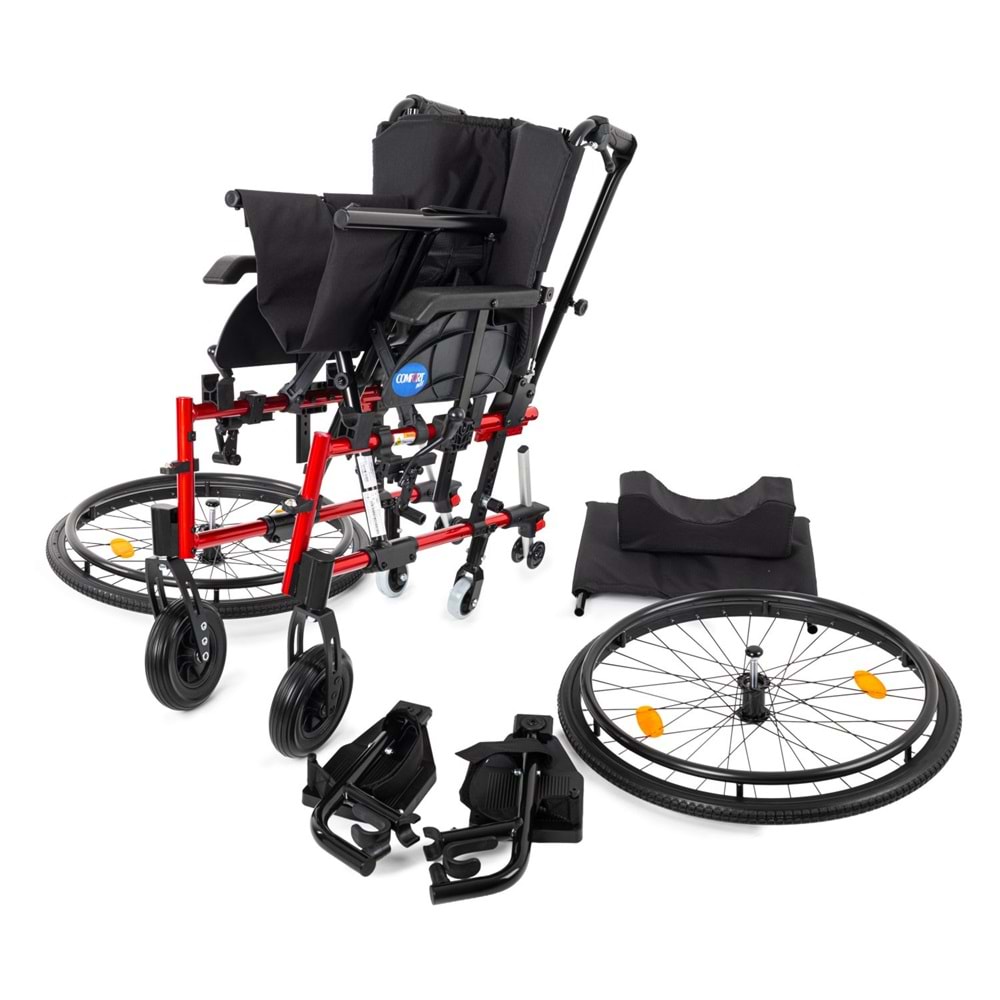 Comfort Plus Recline 45cm (AL-001JL) Sırt Yatar Tekerlekli Sandalye