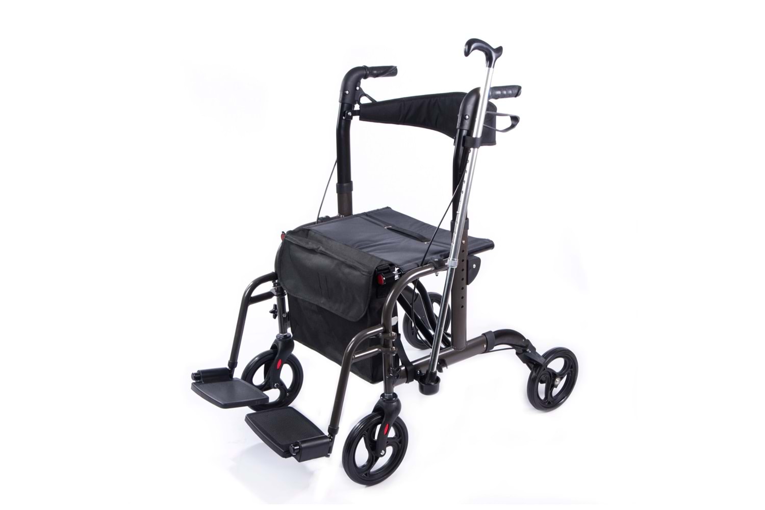 Comfort Plus DM-9124 Lüx Ayak Pedallı Alüminyum Rolatör (Hem Rolatör Hem Tekerlekli Sandalye)