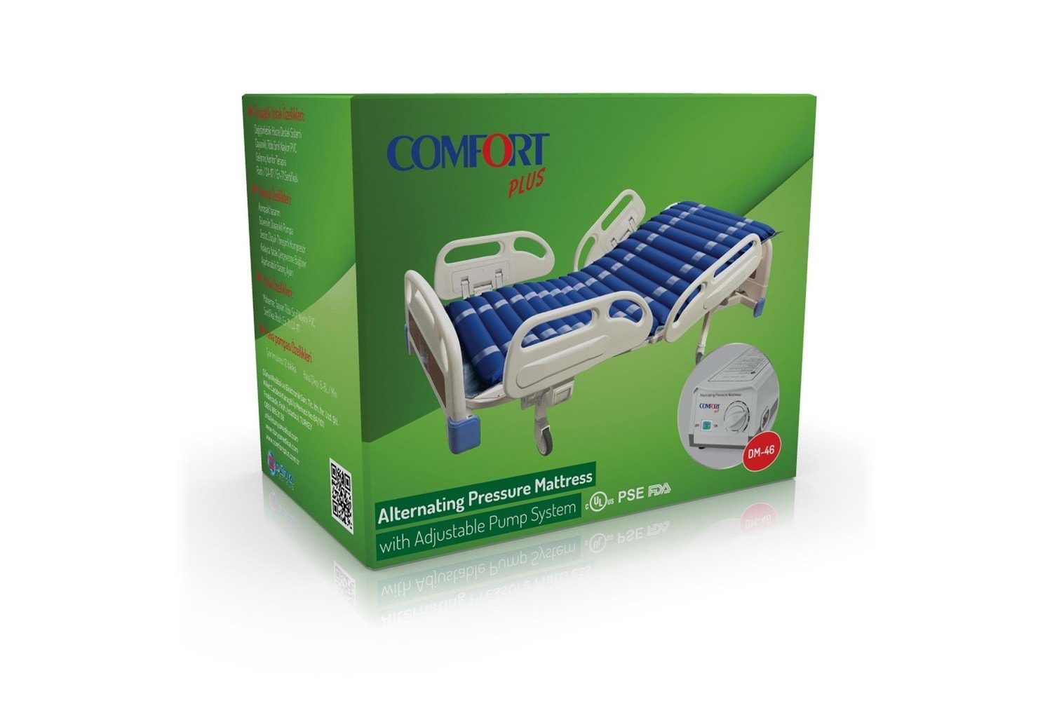 Comfort Plus DM-46 Boru Tipi Havalı Yatak (A-B Sistem)