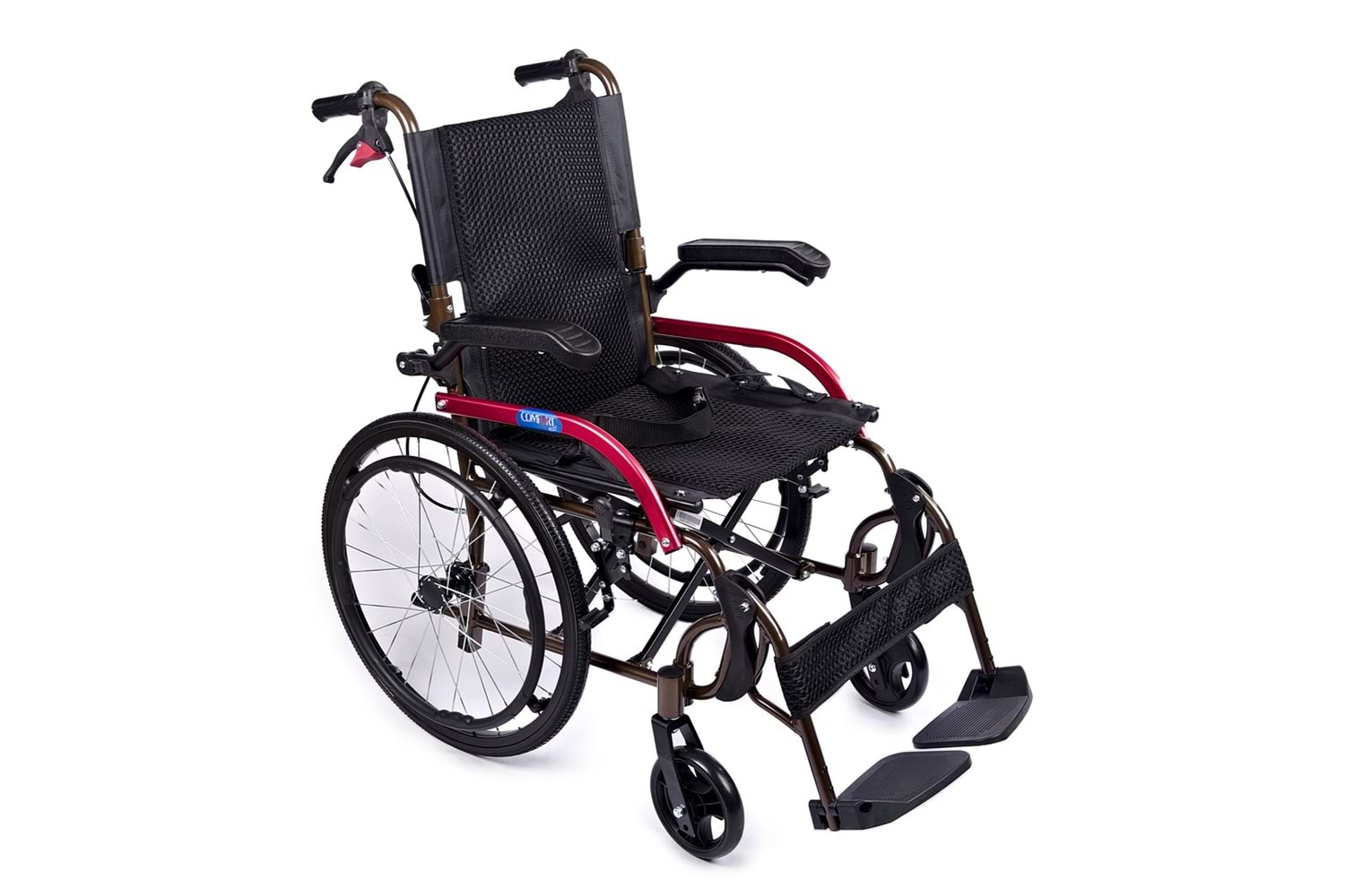 Comfort Plus GK863LAJ-20 Jet Black Transfer Alüminyum Tekerlekli Sandalye