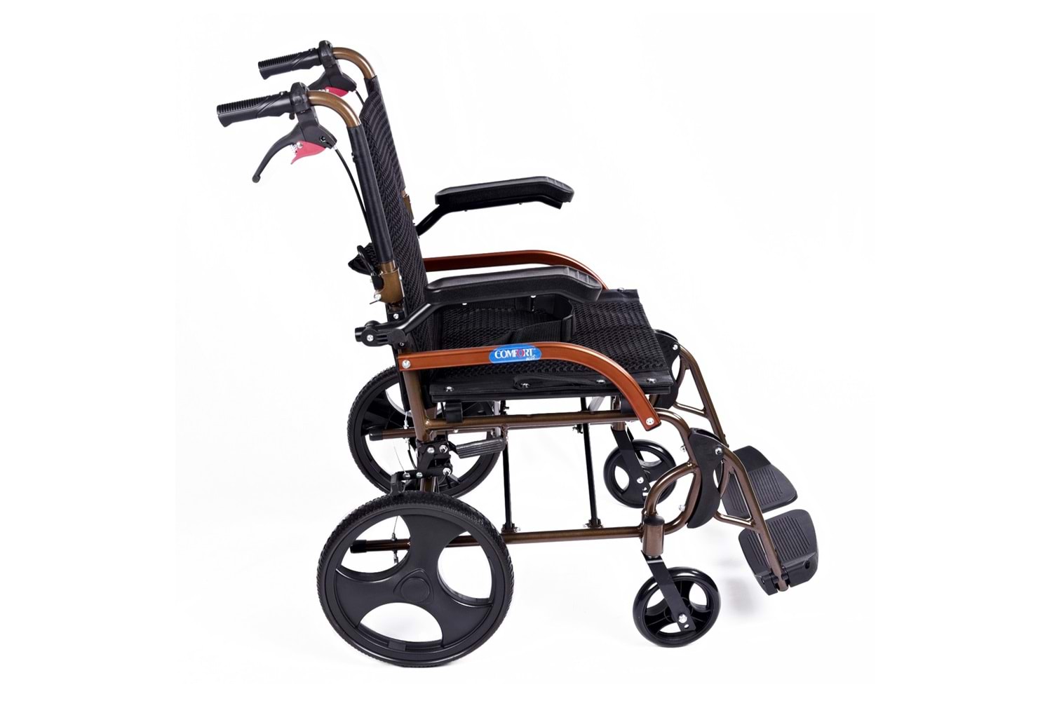 Comfort Plus GK863LABJ-12 Jet Black Transfer Alüminyum Tekerlekli Sandalye