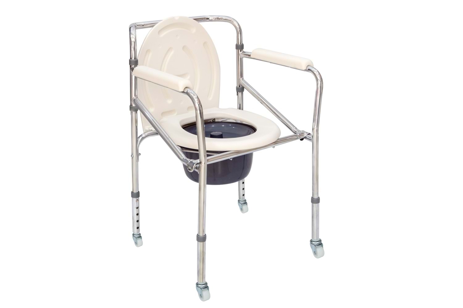 Comfort Plus DM-697 Küçük Tekerlekli Tuvaletli Sandalye