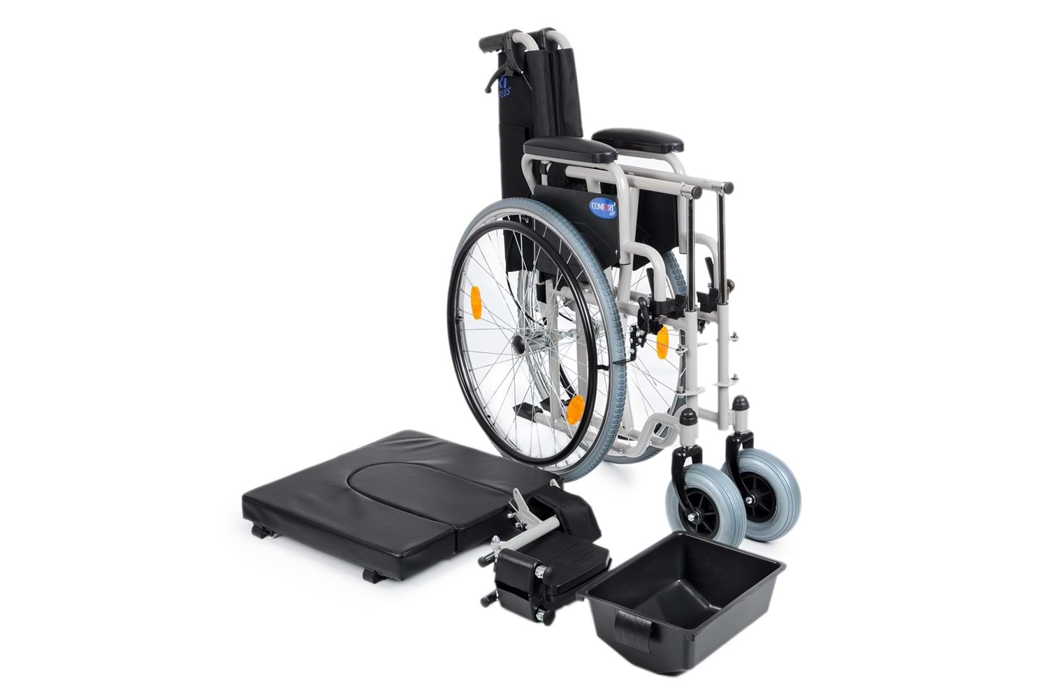 Comfort Plus DM-550 50cm Tuvalet WC Özellikli Tekerlekli Sandalye