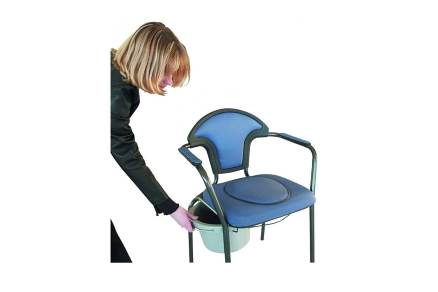 Herdegen 30042 Open Klozetli Sandalye Gri