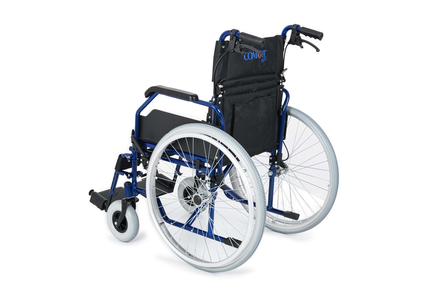 Comfort Plus DM-321 45cm Lacivert Alüminyum Özellikli Tekerlekli Sandalye