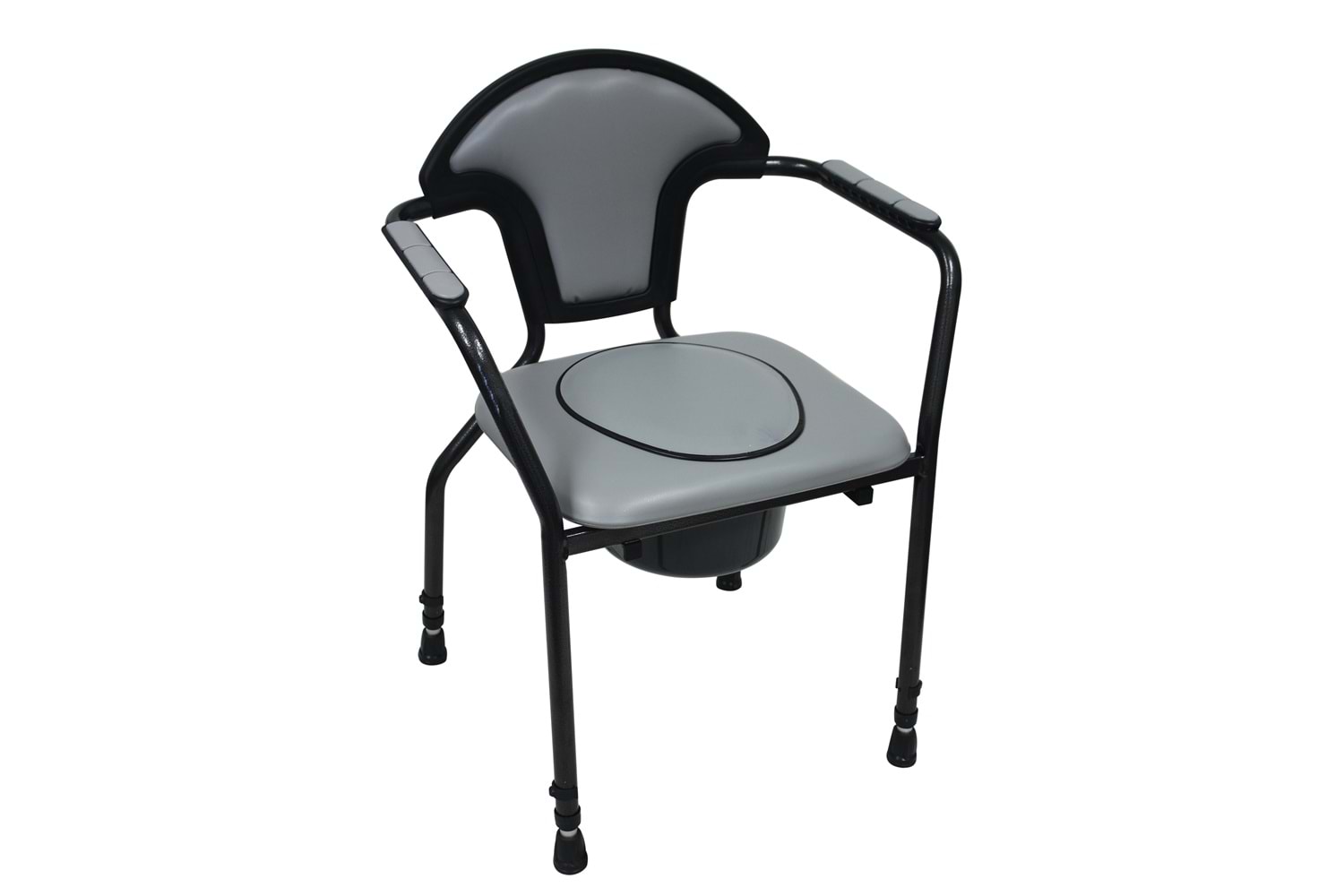 Herdegen 30102 Open Klozetli Sandalye Boy Ayarlı Gri