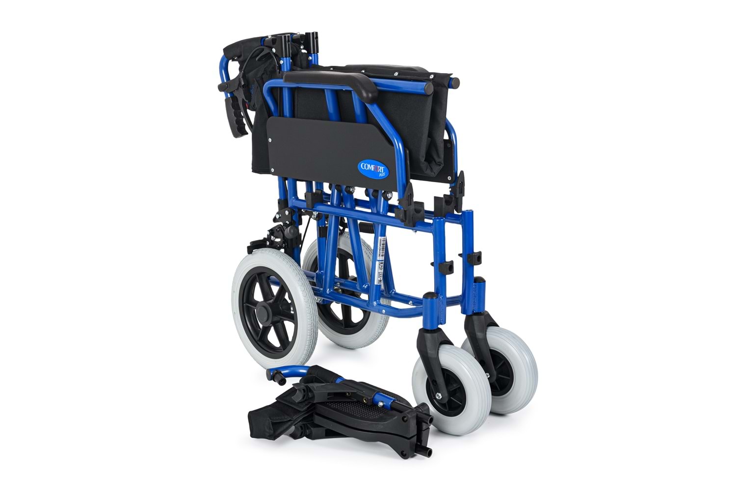 Comfort Plus DM-337 45 cm Lacivert Alüminyum Özellikli Transfer Tekerlekli Sandalye