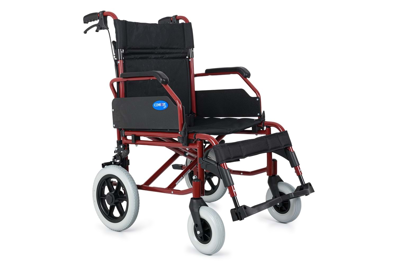 Comfort Plus DM-337 50 cm Bordo Alüminyum Özellikli Transfer Tekerlekli Sandalye