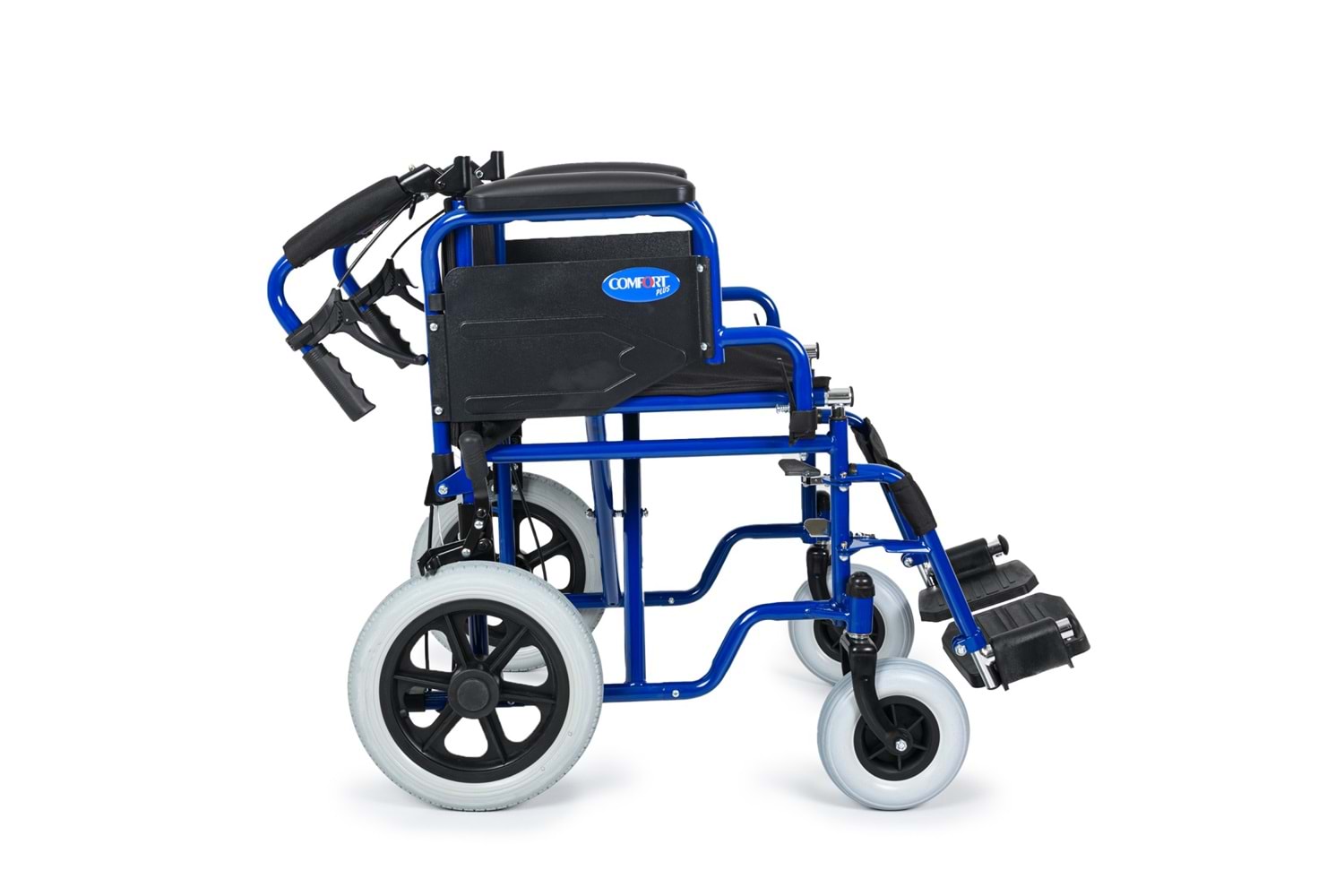 Comfort Plus DM-327 45cm Lacivert Özellikli Transfer Tekerlekli Sandalyesi