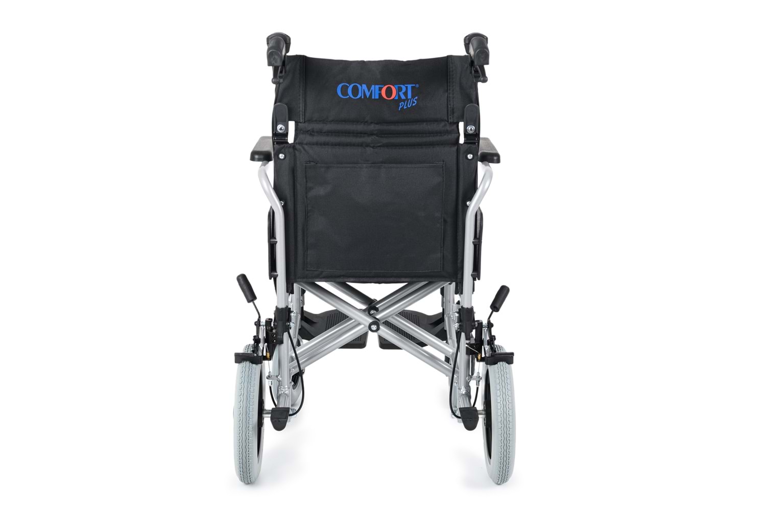 Comfort Plus DM-337 40 cm Gri Alüminyum Özellikli Transfer Tekerlekli Sandalye