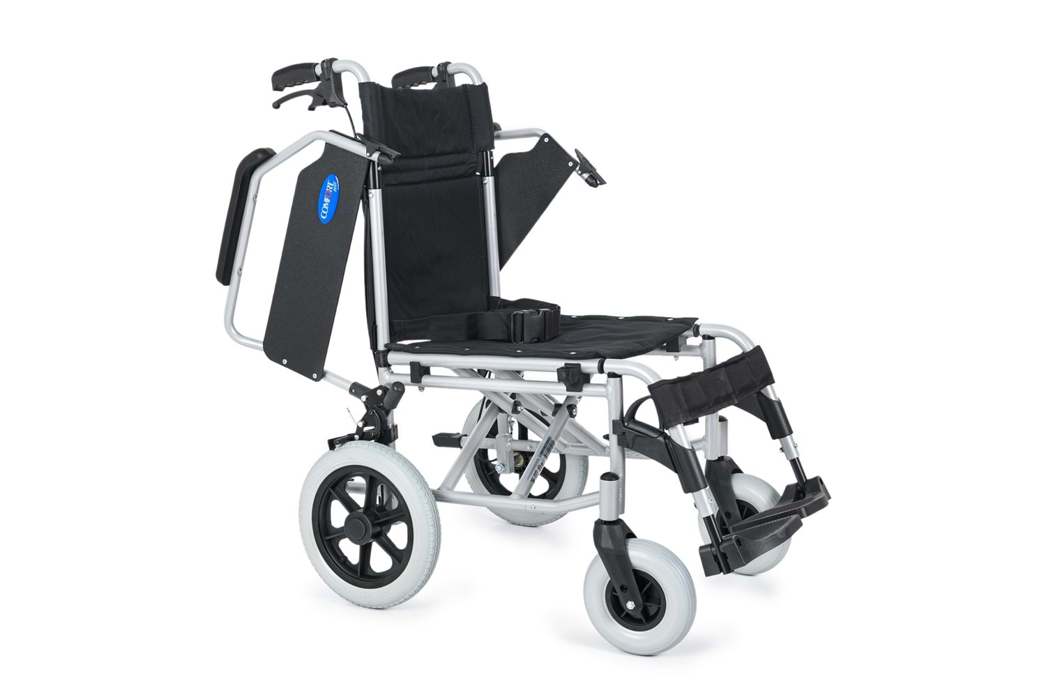 Comfort Plus DM-337 40 cm Gri Alüminyum Özellikli Transfer Tekerlekli Sandalye