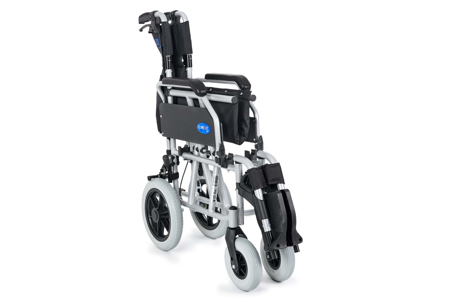 Comfort Plus DM-337 40 cm Gri Alüminyum Özellikli Transfer Tekerlekli Sandalye