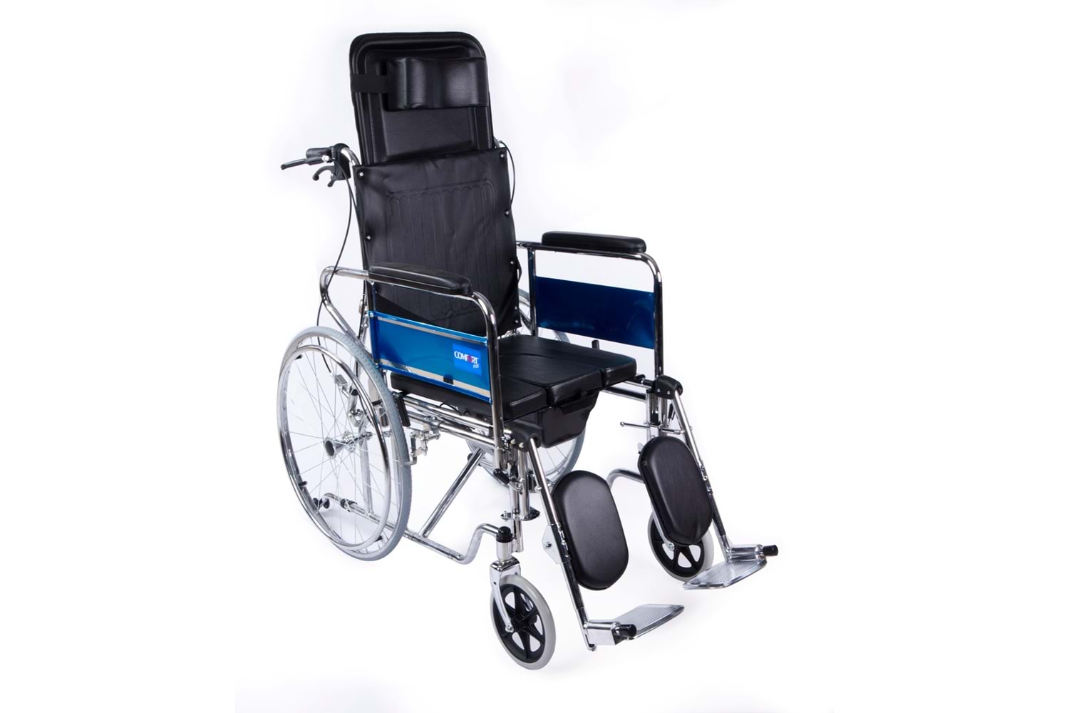 Comfort Plus DY02608GC Sırtı Yatar Ayak Kalkar Tuvalet Özellikli Tekerlekli Sandalye