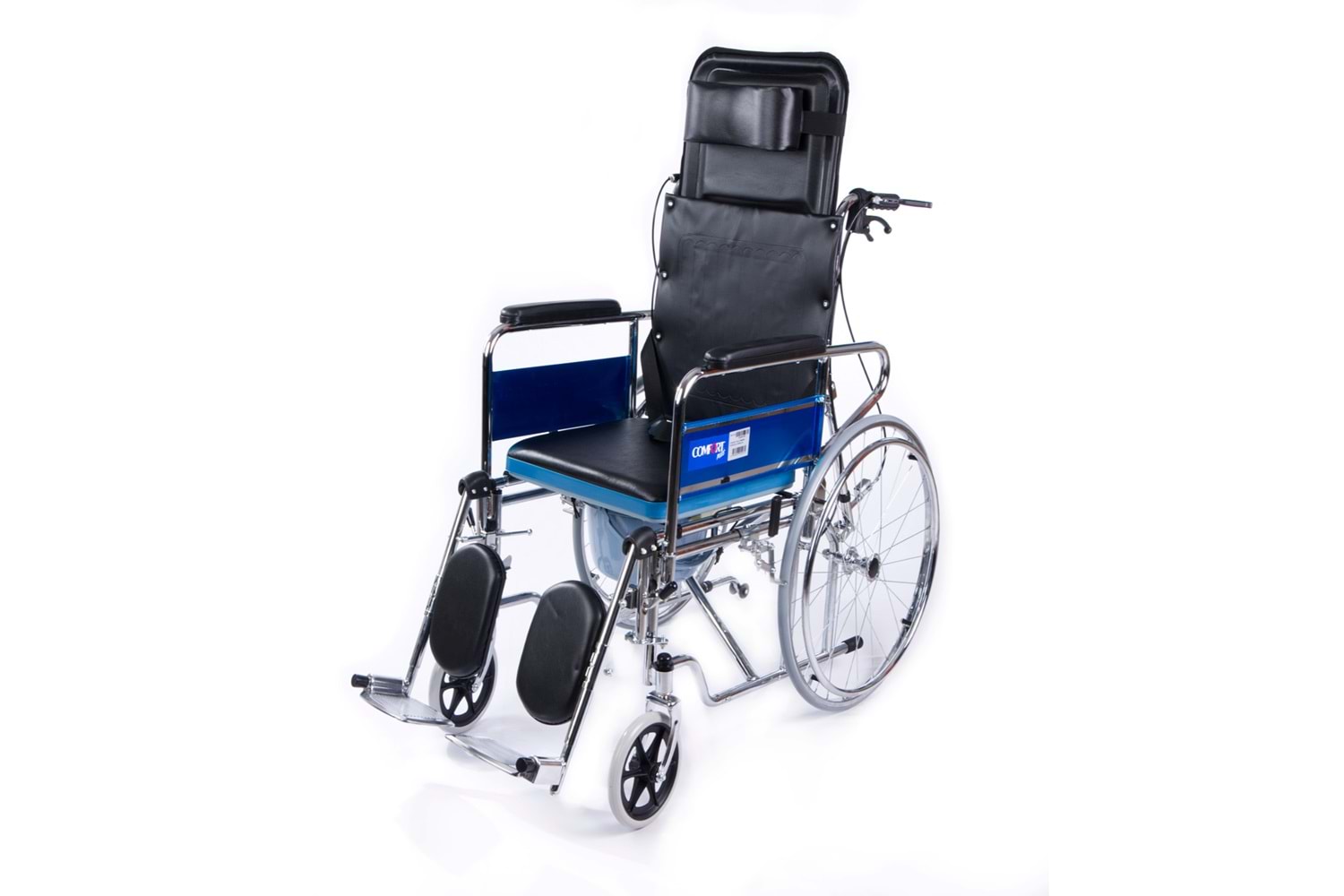 Comfort Plus DY02609GC Sırtı Yatar Ayak Kalkar Tuvalet Özellikli Tekerlekli Sandalye