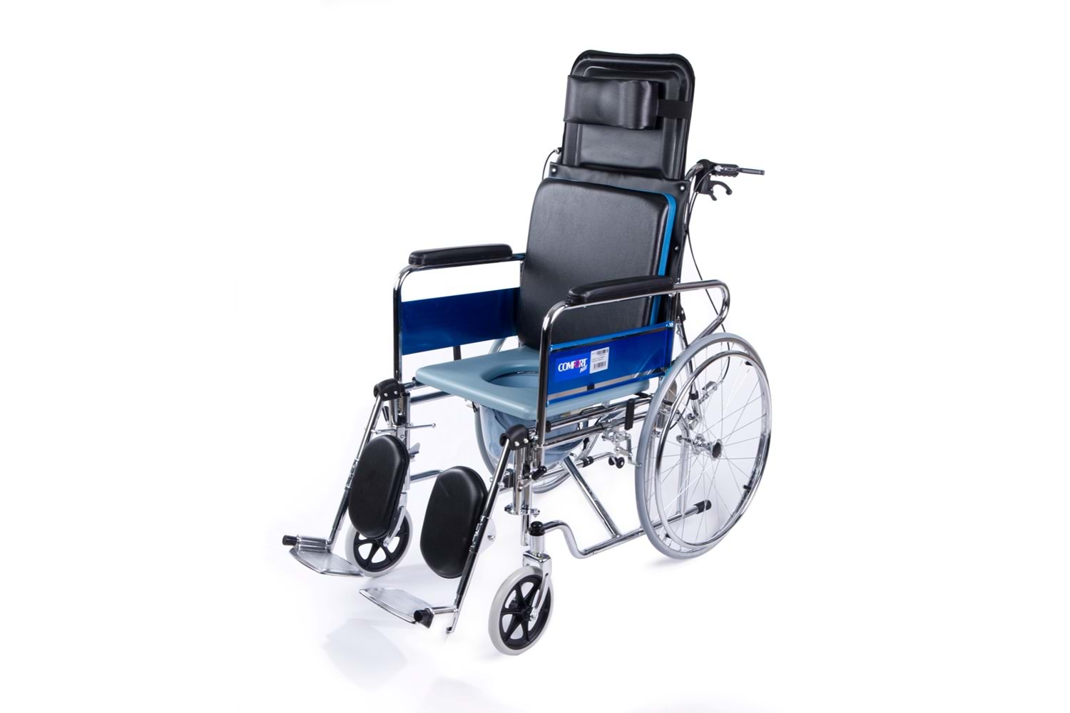 Comfort Plus DY02609GC Sırtı Yatar Ayak Kalkar Tuvalet Özellikli Tekerlekli Sandalye