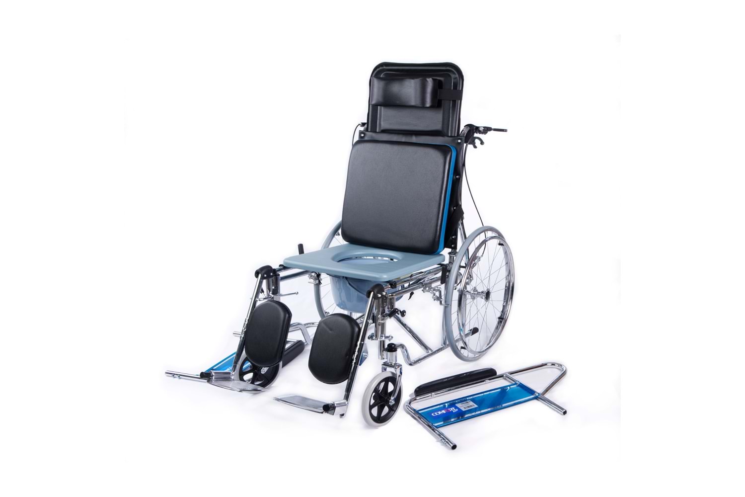 Comfort Plus DY02609GC Sırtı Yatar Ayak Kalkar Tuvalet Özellikli Tekerlekli Sandalye