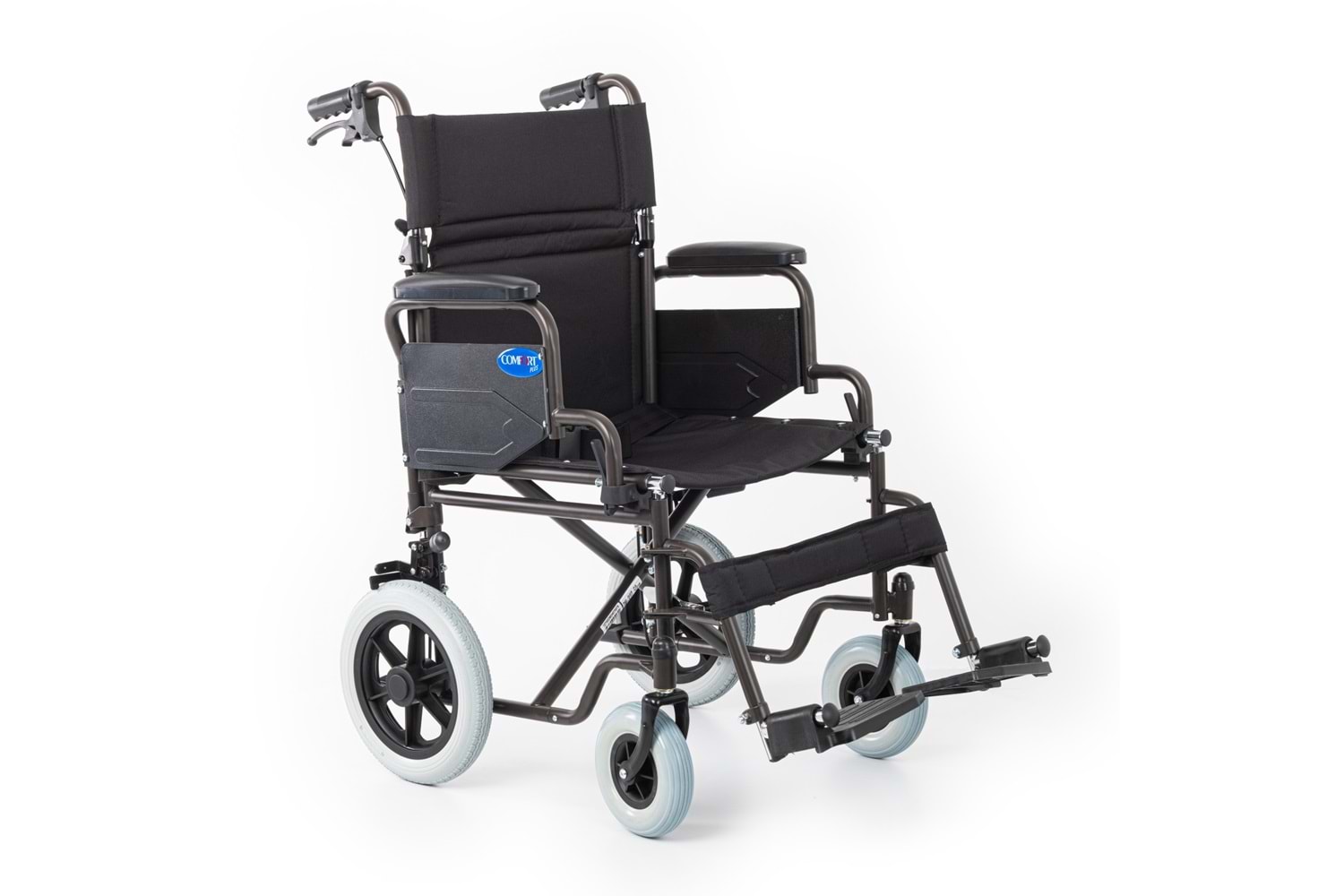 Comfort Plus Dm-327 50 cm Koyu Kahverengi Özellikli Tekerlekli Sandalye
