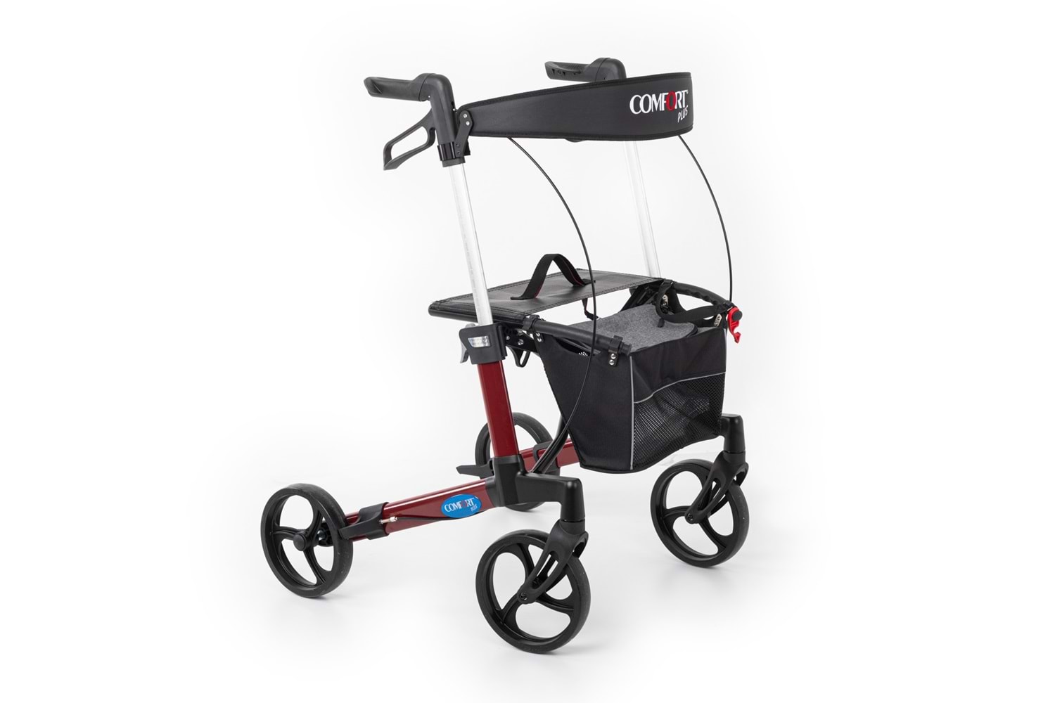 Comfort Plus Spırıt X3 Bordo Alüminyum Lux Rolatör
