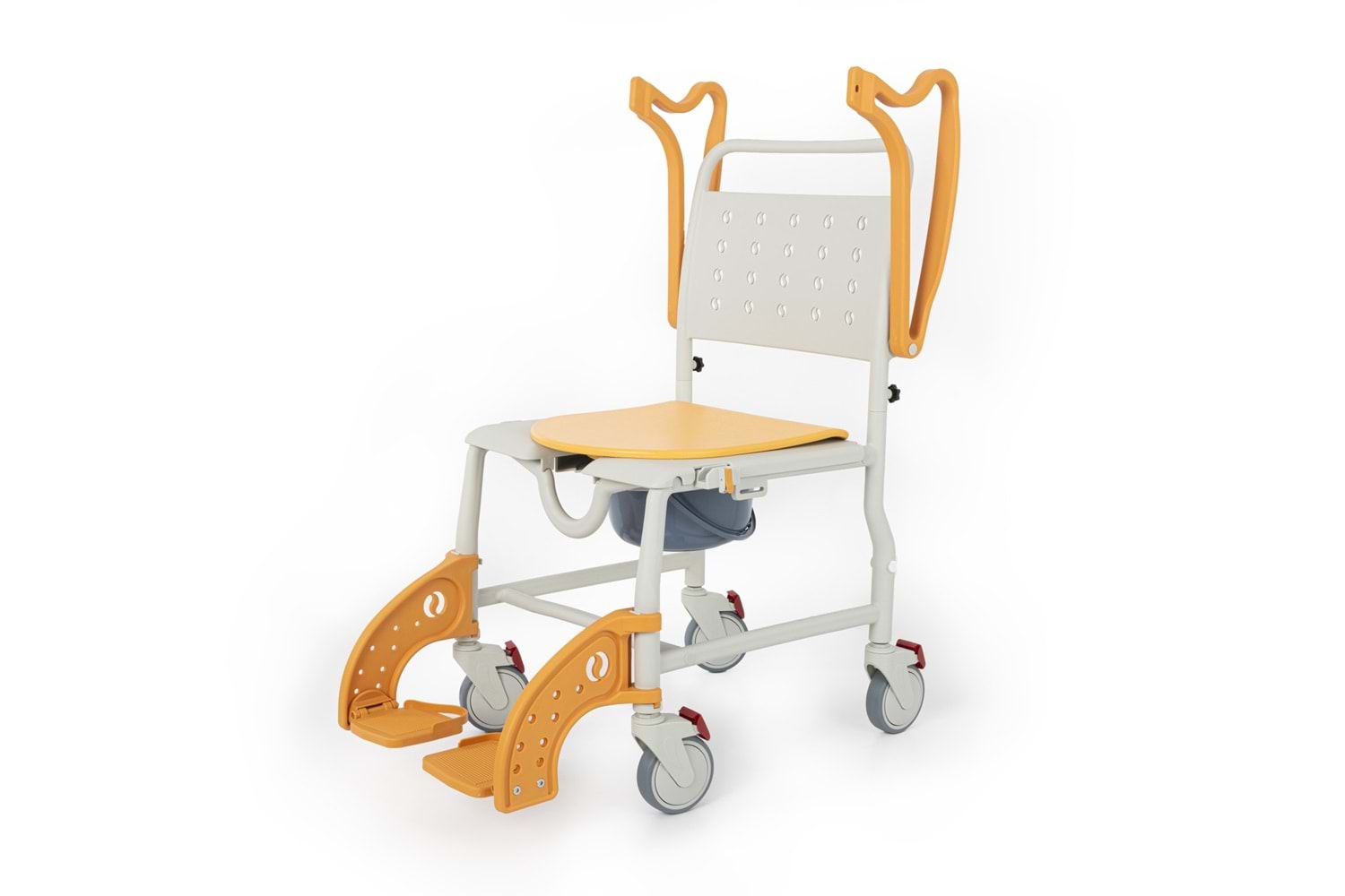 Comfort Plus DM-8088A Küçük 4 Teker Sandalye (PEDLİ) Turuncu