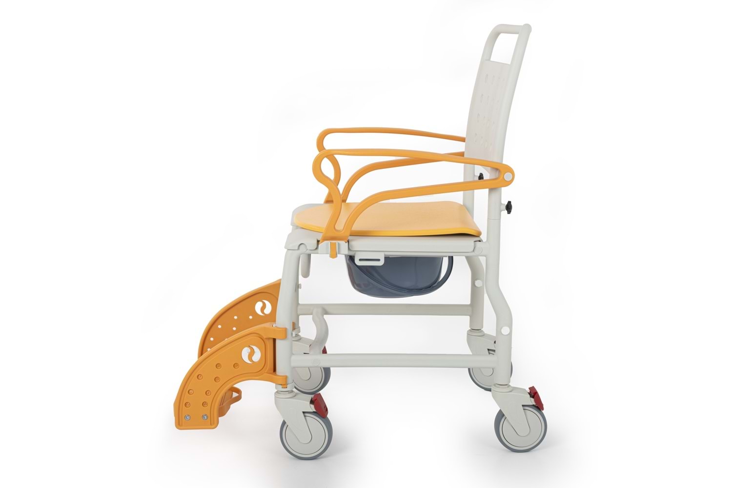 Comfort Plus DM-8088A Küçük 4 Teker Sandalye (PEDLİ) Turuncu